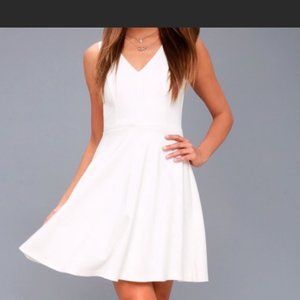 CLOSET CLOSING SALE! NEW LuLu's Off White Sleeveless Mini Dress Small